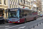 ED 8691, Iveco Crossway des CFL, fährt durch die Straßen der Stadt Luxemburg.