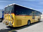 Heckansicht des Iveco Crossway 10.6M '11592' vom PU Spring AG, Schwenden im Diemtigtal am 14.5.22 bei Interbus Kerzers.
