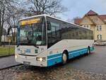 Irisbus Crossway der MVVG in Friedland am 14.01.2021