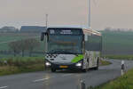 SL 3653, Iveco Crossway, von Sales Lentz, gesehen an einem trüben morgen in der Nähe von Heiderscheid.