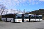 Iveco Bus Crossway LE  Eisemann  und  OVR Omnibus-Verkehr Ruoff , Bahnhof Murrhardt Februar 2024