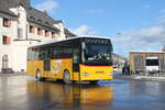 Postauto/Regie Scuol GR 40653/PAG-ID: 10426 (Iveco Irisbus Crossway 10.8) am 23.1.2025 beim Bhf. Scuol-Tarasp