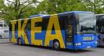 Ein Irisbus Crossway mit Ikea Werbung am 06.06.2012 am Olympiastadion in Helsinki gesehen.