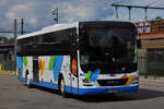 MAN Lion’s Intercity, von Sibra, erreicht den Busbahnhof von Annecy. 16.09.2022 
