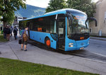MAN Lion's Regio von HPV, unterwegs als Kfl. 4418 (Lienz Bahnhof - Lienz Hochstein Schloss Bruck), am 20.5.2016 beim Halt an der Haltestelle Lienz Klösterle.
