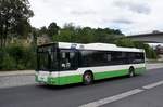 Bus Aue / Bus Erzgebirge: MAN NÜ der RVE (Regionalverkehr Erzgebirge GmbH), aufgenommen im August 2017 am Bahnhof von Aue (Sachsen).