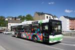 Bus Aue / Bus Erzgebirge: MAN NÜ (C-AS 497) der RVE (Regionalverkehr Erzgebirge GmbH), aufgenommen im April 2018 im Stadtgebiet von Aue (Sachsen).