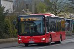 . MAN Lion?s City der DB Westfalenbusse, unterwegs in Herdorf am 11.04.216.