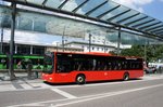 Bus Heilbronn: MAN Lion's City Ü vom Regional Bus Stuttgart GmbH (RBS) / Regiobus Stuttgart, aufgenommen im Juli 2016 am Hauptbahnhof in Heilbronn.