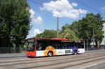 Bus Heilbronn: MAN Lion's City Ü vom Regional Bus Stuttgart GmbH (RBS) / Regiobus Stuttgart, aufgenommen im Juli 2016 im Stadtgebiet von Heilbronn.
