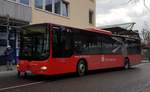 Regiobus Stuttgart (RBS) ~ Leihwagen für FMO ~ MAN Lions City Ü ~ Februar 2019 Filderstadt Bf ~ 812 Flughafen/Messe