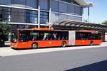 Bus Koblenz: MAN Lion's City G (ehem. Regional Bus Stuttgart GmbH) der RMV Rhein-Mosel Verkehrsgesellschaft mbH, aufgenommen im Juli 2020 am Hauptbahnhof in Koblenz.