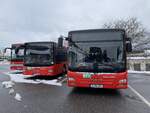 MAN Lions City + Setra S419 der RBO in Lam (Oberpfalz), Januar 2022