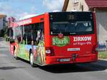 MAN Lion's City der Oppermann Transporte aus Deutschland in Sassnitz am 11.07.2020