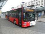 Das Bild zeigt einen neuen MAN Lions City Bus von Saar-Pfalz-Bus.Die Aufnahme des Fotos war am 18.04.2011 in Saarbrücken.