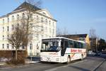 Bus Erzgebirge: MAN ÜL vom Omnibusbetrieb Herbert Burkert / Burkert-Reisen, aufgenommen im Februar 2018 in Zwönitz (Erzgebirgskreis).