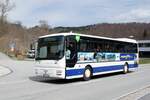 Bus Erzgebirge: MAN ÜL (ASZ-BV 32) der RVE (Regionalverkehr Erzgebirge GmbH), aufgenommen im April 2022 in Antonsthal, einem Ortsteil von Breitenbrunn / Erzgebirge.