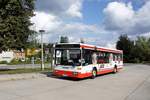 Bus Rodewisch / Bus Vogtland: Mercedes-Benz O 405 NÜ (V-KV 436) der Göltzschtal-Verkehr GmbH Rodewisch (GVG), aufgenommen im September 2019 am Busbahnhof von Rodewisch.