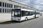 Bus Sachsen: Mercedes-Benz O 405 GNÜ (FG-UB 260) vom Reisedienst Brückner, aufgenommen im April 2021 in Lichtenau, einer Gemeinde im Landkreis Mittelsachsen.