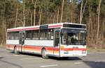 Bus Kaiserslautern: Mercedes-Benz O 407 von Schary-Reisen GbR (Lackierung: Verkehrsgesellschaft mbH Untermain), aufgenommen im Februar 2018 im Stadtgebiet von Kaiserslautern.
