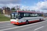 Bus Rodewisch / Bus Vogtland: Mercedes-Benz O 407 der Göltzschtal-Verkehr GmbH Rodewisch (GVG), aufgenommen im März 2019 am Busbahnhof von Rodewisch.