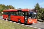 Bus Rheinland-Pfalz: Mercedes-Benz O 407 (KH-RH 717) der Rudolf Herz GmbH & Co. KG, aufgenommen im Oktober 2021 in der Nähe von Herrstein, einer Ortsgemeinde im Landkreis Birkenfeld.
