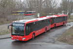 Am Vormittag des 16.03.2019 standen die SEV-Busse von Rostock-Marienehe nach Warnemünde Werft bzw. Warnemünde in Rostock-Marienehe