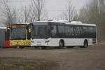Scania und Mercedes-Benz Citaro III (C2)standen am Vormittag des 23.03.2019 in Rostock-Marienehe.