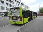 LIEMOBIL – Mercedes Citaro Nr. 591 ist bald bereit zur Abfahrt auf der Linie 11 am Bahnhof Sargans am 9.5.24