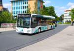 Rack Tours Mercedes Benz Citaro 2 Ü als RMV Schnellbus am 07.06.24 in Hanau Freiheitsplatz