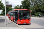 Bus Worms / Verkehrsverbund Rhein-Neckar: Mercedes-Benz Citaro Ü der Rheinpfalzbus GmbH, aufgenommen im Juni 2016 am Hauptbahnhof in Worms.