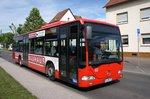 Bus Alzey: Mercedes-Benz Citaro Ü vom Rhein-Nahe-Bus (Omnibusverkehr Rhein-Nahe / ORN), aufgenommen im Juni 2016 am Bahnhof in Alzey.