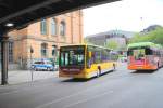 Mercedes Citaro, fährt am 30.06.10. in die Bahnhofsunterführung am Hauptbahnhof ein. 