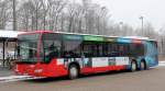 EVB Bus mit Werbung fr den Standort ZEVEN. Tostedt, 28.01.2012