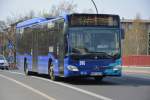 OHV-VK 38 (Mercedes Benz Citaro 2 Low Entry Ü / OVG) fährt am 11.04.2015 Schienenersatzverkehr für die S-Bahn Berlin. Aufgenommen in der Hochstraße Berlin.
