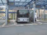Ein Mercedes Benz Integro ist am 11.04.08 am Chemnitzer Busbahnhof angekommen.