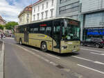 Graz. Schon länger ist es her, dass die Integro der 1. Generation verschwunden sind, stand 2021 befinden sich noch wenige dieser Busse im Einsatz bei der ÖBB Postbus AG. Am 23.5.2019 konnte ich einen schon lange historischen Integro, bei der Grazer Neutorgasse ablichten.