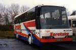 Neoplan Transliner N316 SHD, aufgenommen im Oktober 1996 auf dem Gelnde der Neoplan NL Rhein Ruhr in Oberhausen.