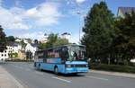 Bus Aue / Bus Erzgebirge: Setra S 213 UL (ASZ-KM 40) vom Omnibusbetrieb E. Meichsner GmbH, aufgenommen im August 2017 im Stadtgebiet von Aue (Sachsen).