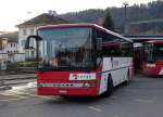 TRAVYS: Zwei TRAVYS-Überlandbusse der Marke SETRA beim Bahnhof in Saint Croix am 11.