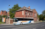 Setra S 315 UL vom Omnibus- & Güterverkehr Klaus Gessert, aufgenommen im Mai 2016 am Zentralen Omnibusbahnhof in Gotha.