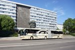 Bus Chemnitz: Setra SG 321 UL der Regiobus Mittelsachsen GmbH, aufgenommen im Juni 2016 in der Innenstadt von Chemnitz.