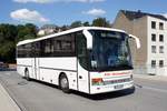 Bus Aue / Bus Erzgebirge: Setra S 315 UL der TJS Reisedienst GmbH, aufgenommen im Juli 2018 im Stadtgebiet von Aue (Sachsen).