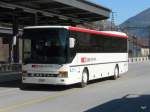 Ruffiner / SBB - Setra  VS 95746 beim Bahnhof Leuk am 18.03.2011