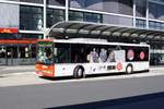 Bus Koblenz: Setra S 315 NF (WW-OJ 20) vom Busunternehmen Jörg Orthen GmbH, aufgenommen im September 2020 am Hauptbahnhof in Koblenz.