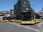 Mehrere Busse der STI am Bahnhof Thun. Die Aufnahme stammt vom 18.05.2011.