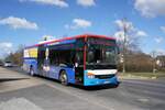 Bus Eisenach / Bus Wartburgkreis: Setra S 415 LE business (EA-KV 45) vom Verkehrsunternehmen Wartburgmobil (VUW), aufgenommen im März 2022 im Stadtgebiet von Eisenach.