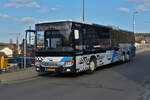 VS 3072, Setra S 418 LE, des Busunternehmens Stephany, auf der Linie 140 Wiltz – Troisvierges unterwegs, aufgenommen am Bahnhof in Wiltz. 03.2023
