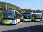 Setra 418 LE Business und MAN Lion's Intercity LE der VVR in Sassnitz am 22.09.2024