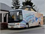 AA 3377) Ein als Bibliotheksbus umgebauter Setra S 415 Ul bedient in regelmssigen abstnden die kleineren Orte in Luxemburg um die Leseraten mit neuem Lesestoff zu versorgen. 14.02.2012 